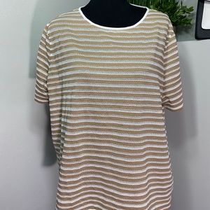 BASLER Striped Drop Shoulder Top